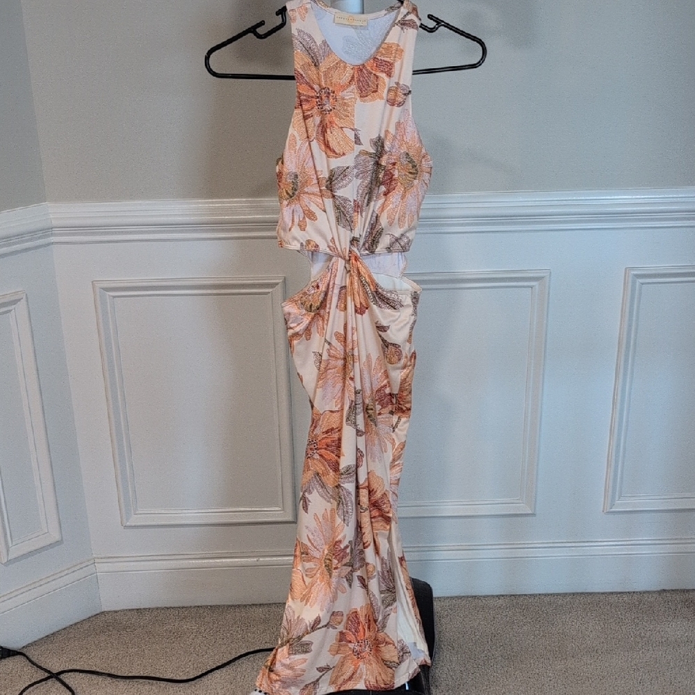 VICI Floral Sleeveless Maxi Dress Small NWOT